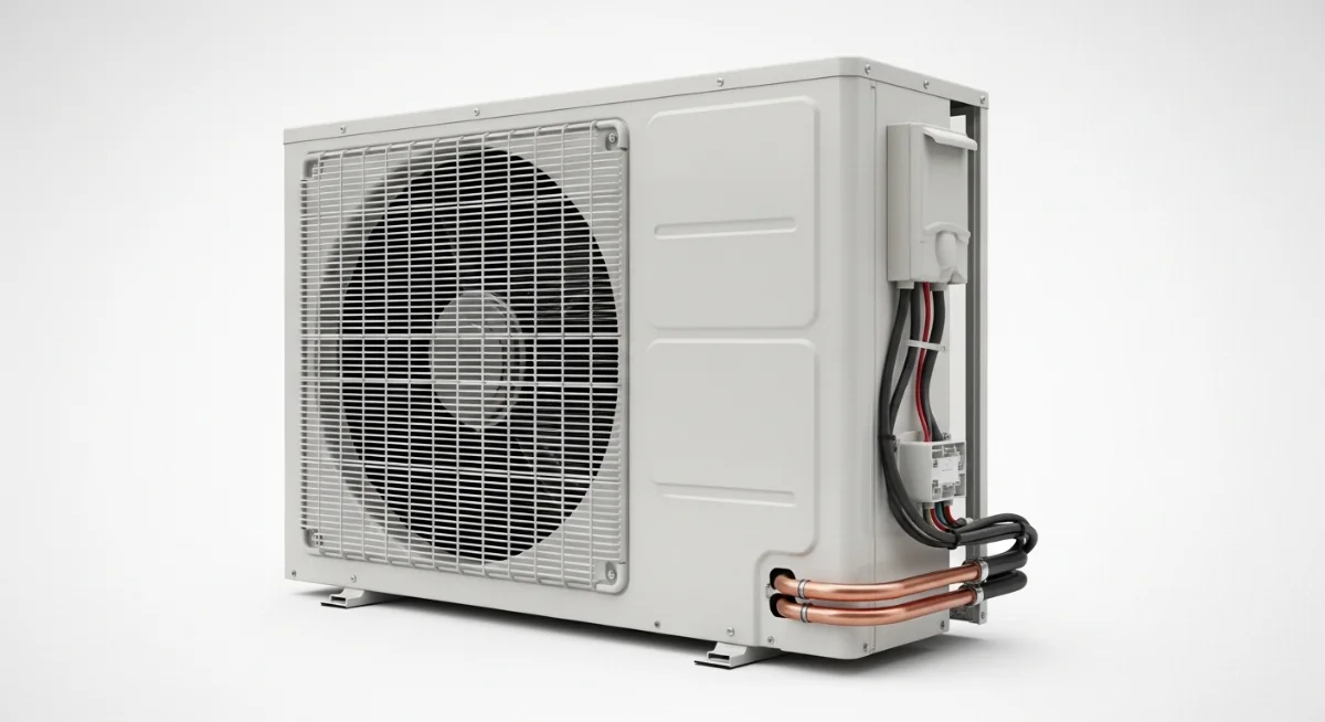 Thợ kiểm tra máy lạnh cũ trước khi thu mua chi tiết